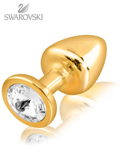 SWAROVSKI פלאג אנאלי זהב  – קריסטל 
