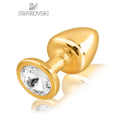 SWAROVSKI פלאג אנאלי זהב  – קריסטל 